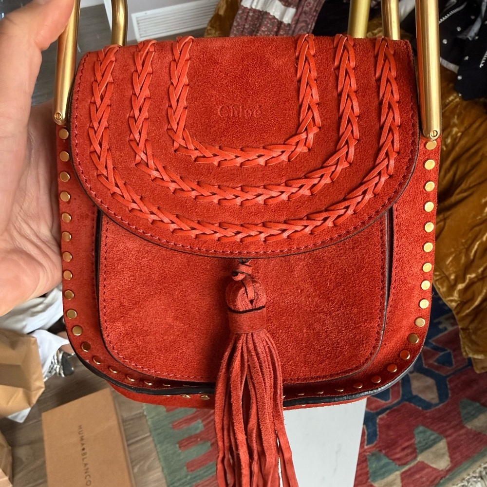 Chloe Hudson Suede Tassel Crossbody Bag